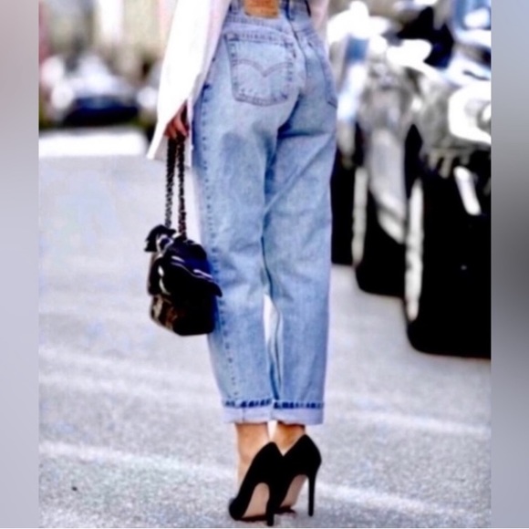 LEVI’S Jeans Vintage CLASSIC RELAXED FIT 550 High Waist Tapered Leg Blue Size 8 - Picture 6 of 15